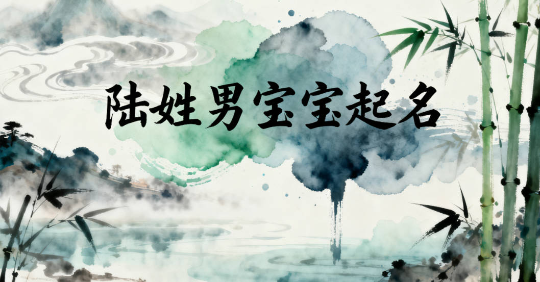 大氣的陸姓男孩名字