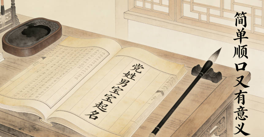 黨姓簡單順口的男孩名字