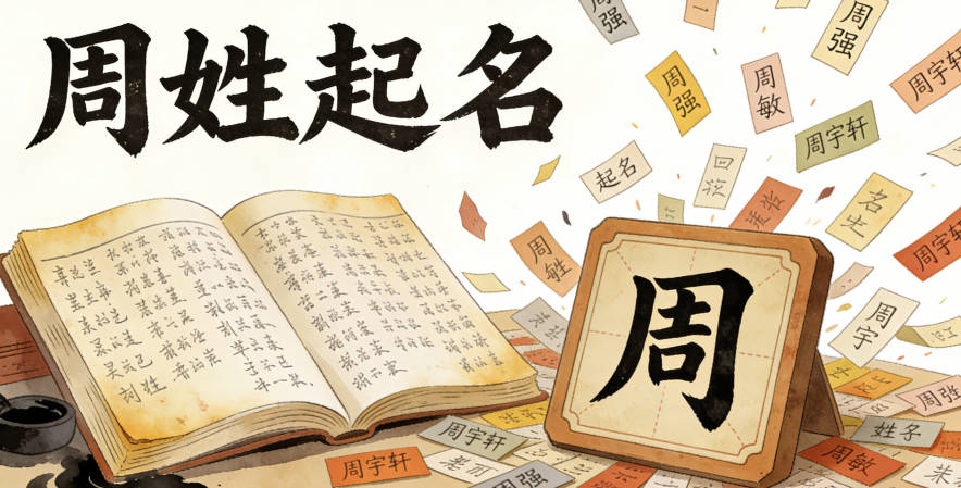 姓周起名本來就因為姓氏常見容易重名