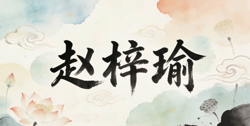 后來改成“趙梓瑜”，“瑜”是美玉的意思，既獨特又有寓意