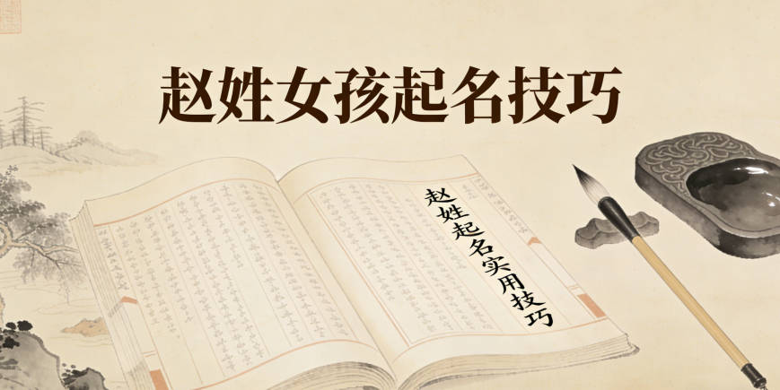 今天就來分享一些趙姓起名女孩的實用技巧