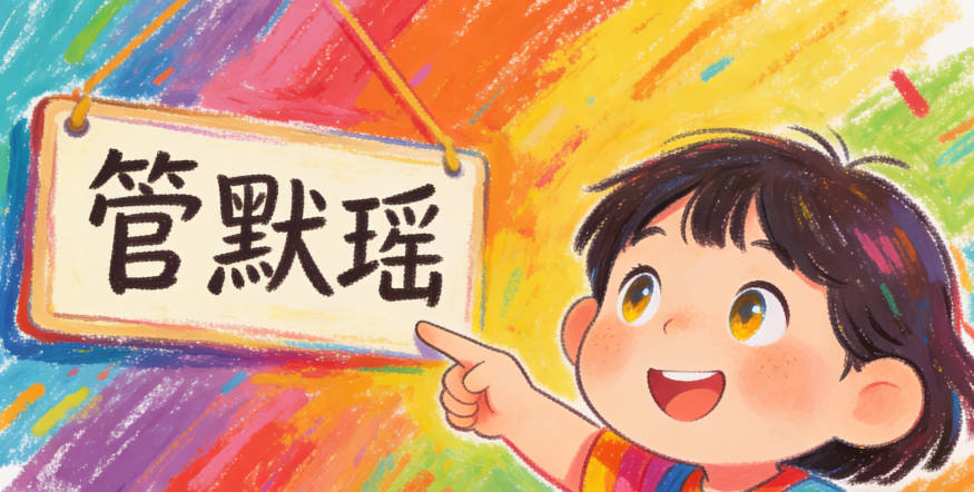 管默瑤，讀起來抑揚(yáng)頓挫，既有韻律美又獨(dú)特