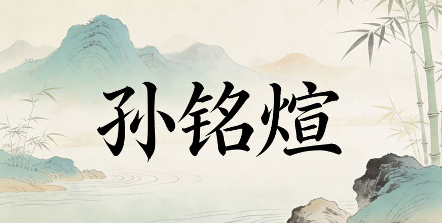 孫銘煊，銘代表銘記時代的進(jìn)步，煊代表光明溫暖