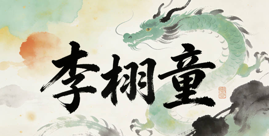 李栩童栩來自栩栩如生，象征龍年的生機(jī)，童諧音瞳，象征科技中的智能視覺