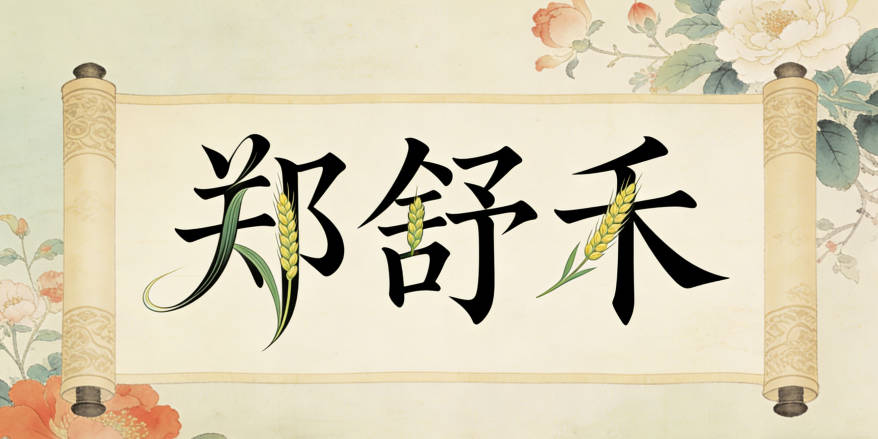 鄭舒禾，舒是舒適、優(yōu)雅