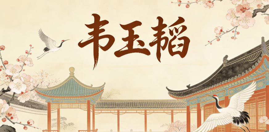 韋玉韜，小名從大名取韜韜，既可愛又不失莊重