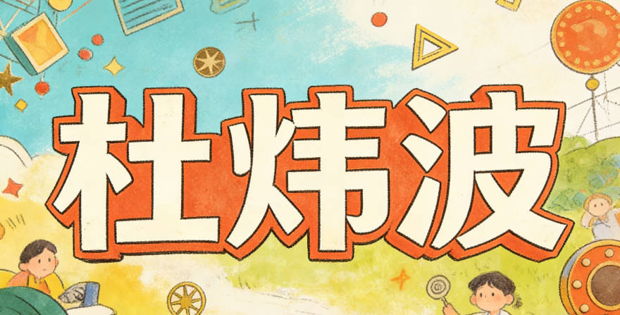 杜煒波，煒是光亮，波是靈動