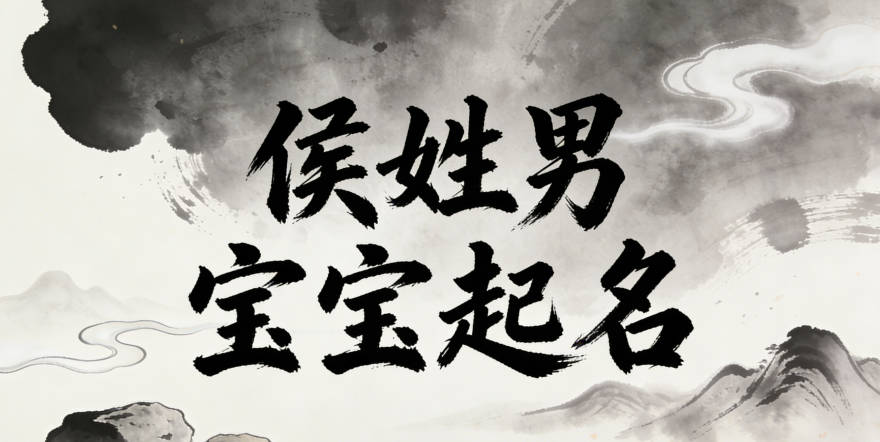 侯姓男寶寶起名寓意好的名字推薦