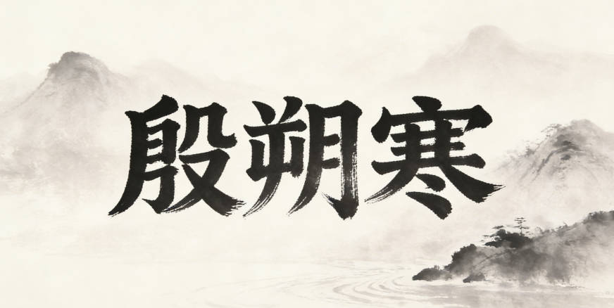 殷朔寒，朔字代表中原文化中的新月起點