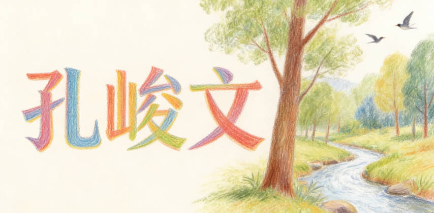 孔峻文，讀起來特別響亮