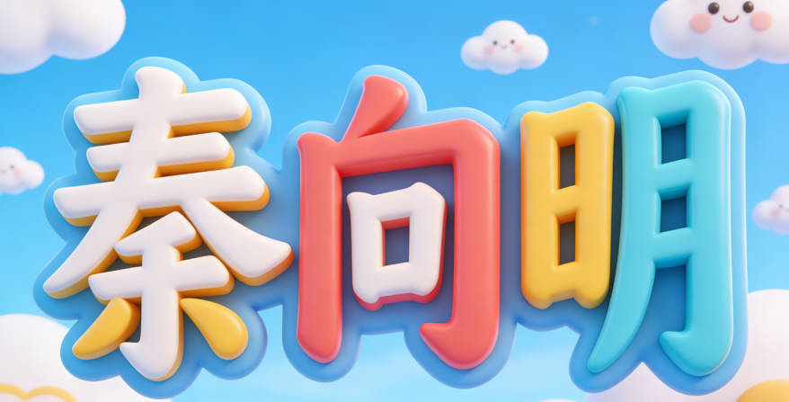 秦向明，向代表方向，明代表光明