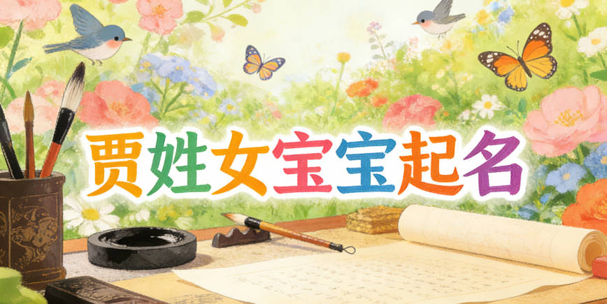 賈姓女寶寶起名寓意好的名字推薦