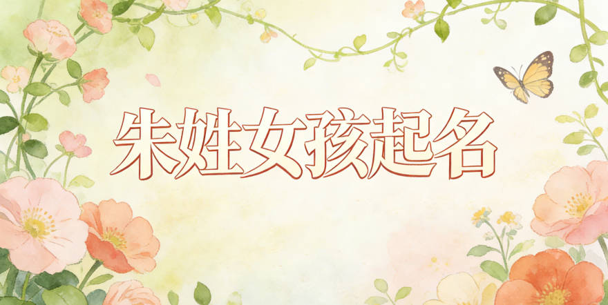 朱姓女孩起名大全