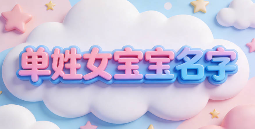 好聽的單姓女寶寶名字大全