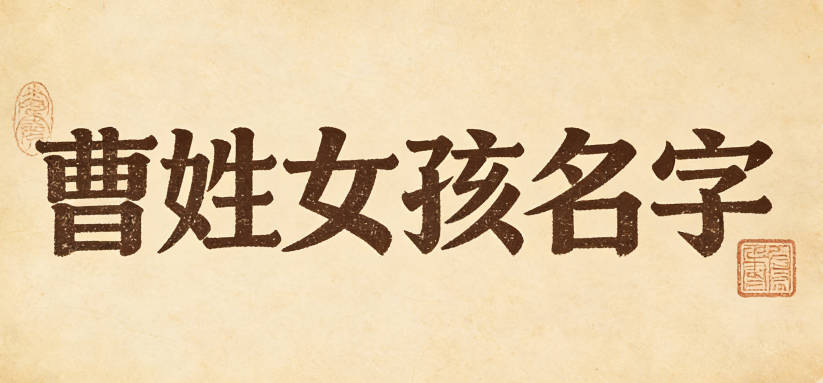 好聽的曹姓女孩名字