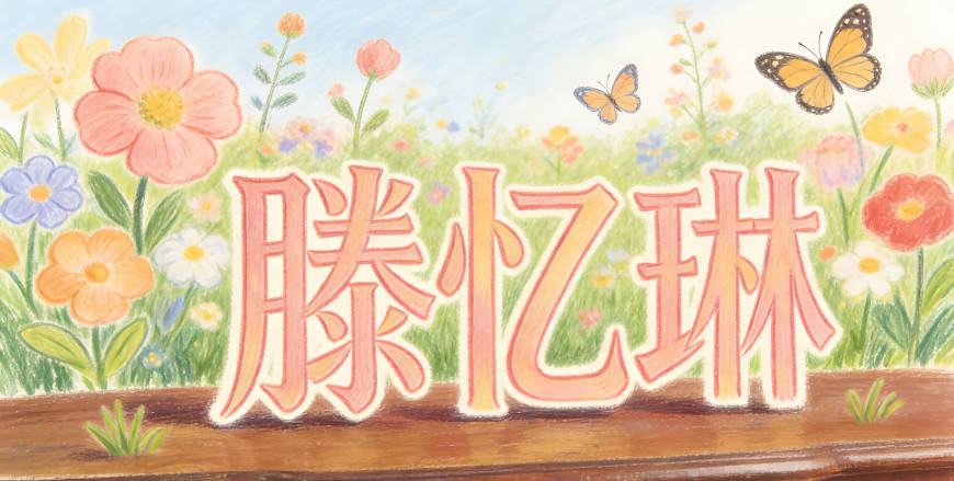 變成滕憶琳，保留了憶的詩意，又避免了負面聯(lián)想