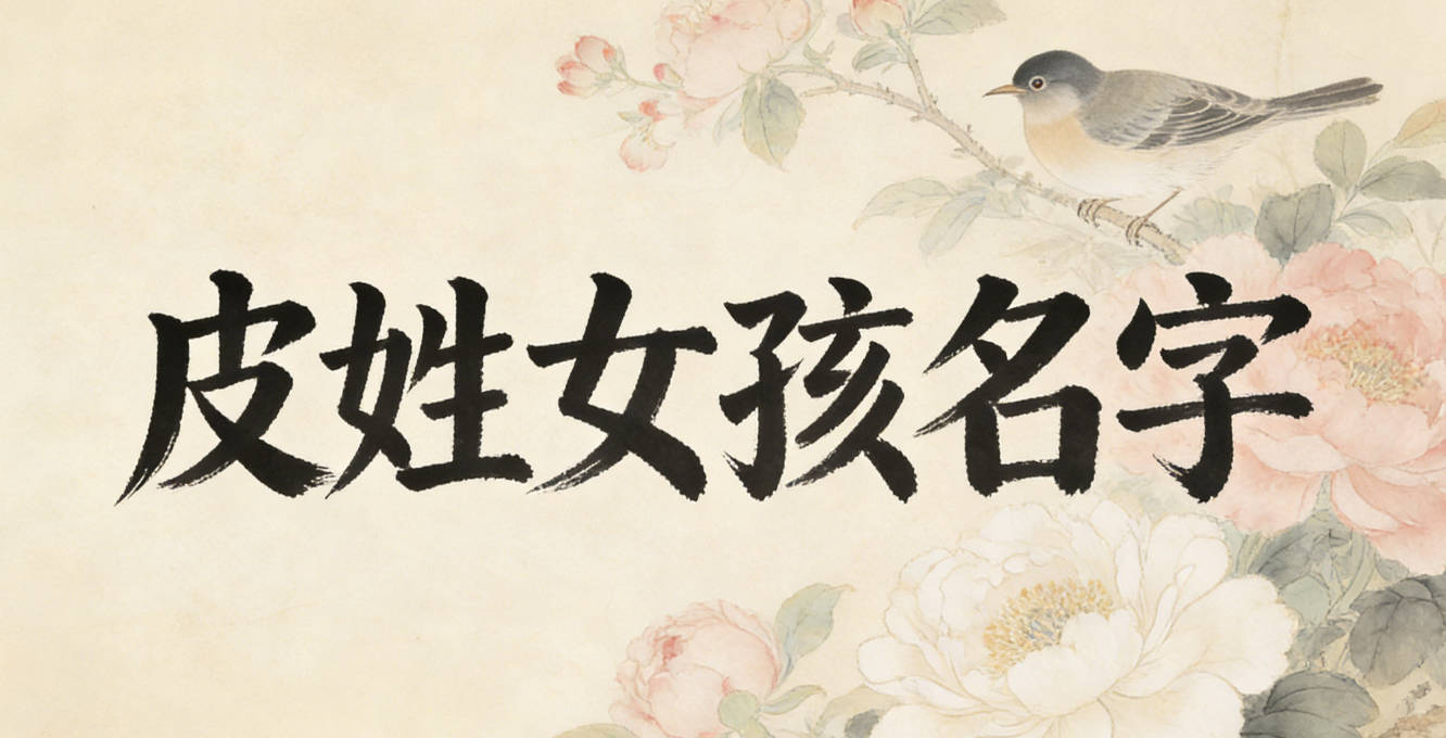 好聽的皮姓女孩名字