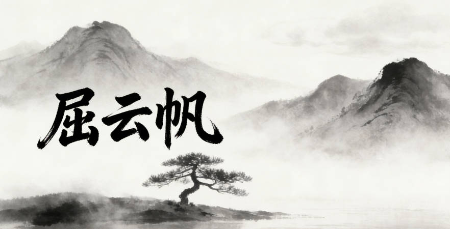 屈云帆，云帆既有自由的寓意，又適合男孩