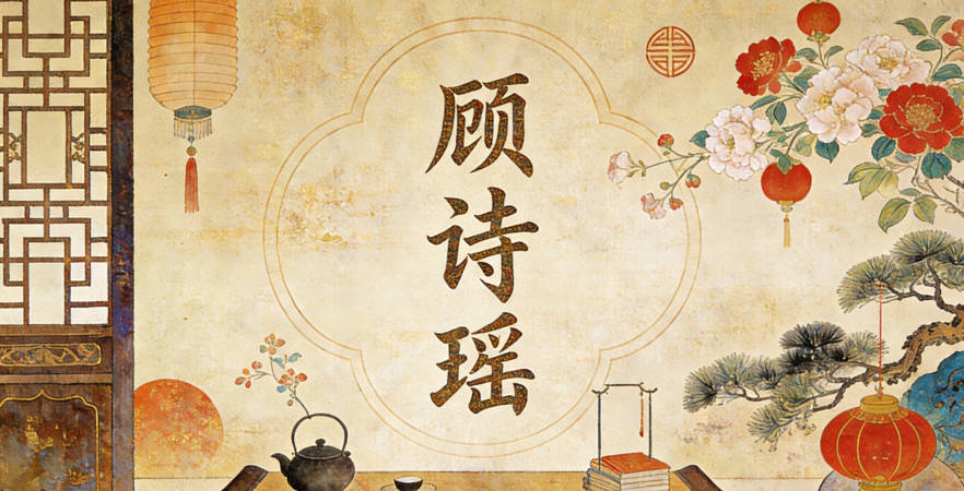 顧詩瑤，詩代表文學，瑤代表美玉