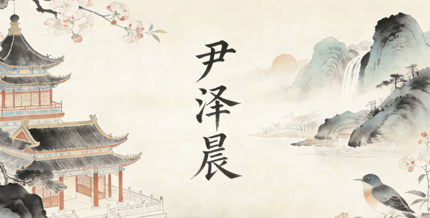 尹澤晨，晨代表陽(yáng)光，澤代表包容