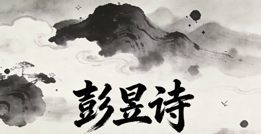 彭昱詩，昱是光明，詩是文采，既有現(xiàn)代感又不失溫柔