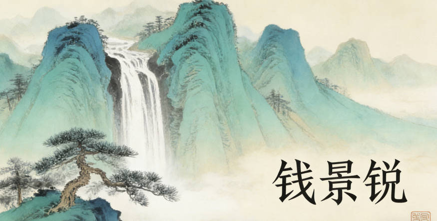 錢景銳，景代表美好前景，銳代表敏銳智慧