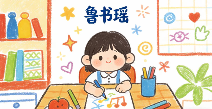 魯書瑤，書是經(jīng)典字，代表學(xué)識，瑤是美玉