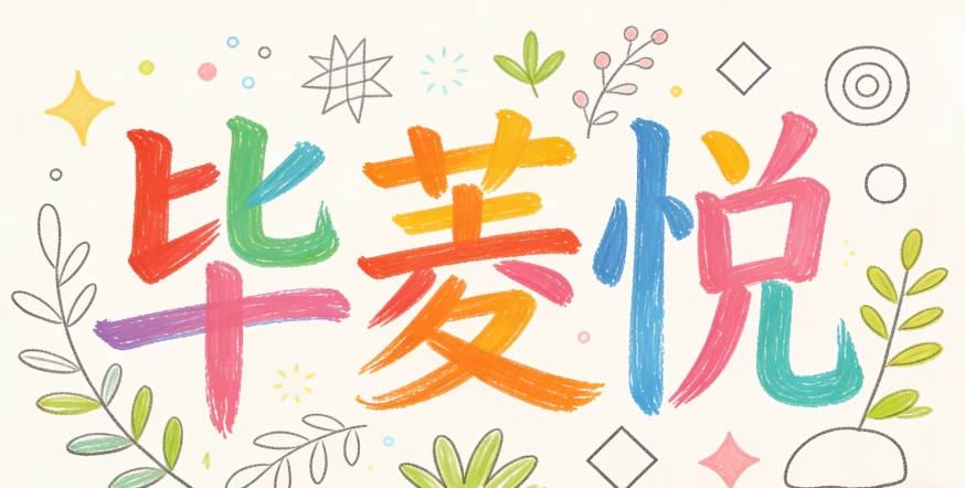 畢菱悅，菱是水生植物，帶自然清新感，悅是快樂(lè)，而且聲調(diào)搭配完美