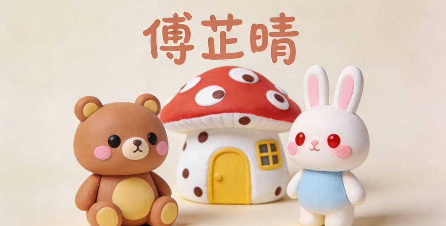 傅芷晴，芷是香草，象征高潔；晴代表開朗