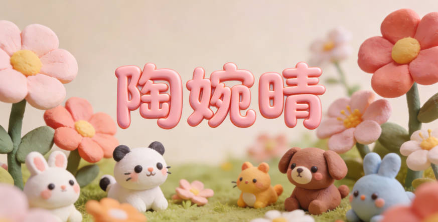 陶婉晴，婉是溫柔優(yōu)雅，晴是開朗陽光