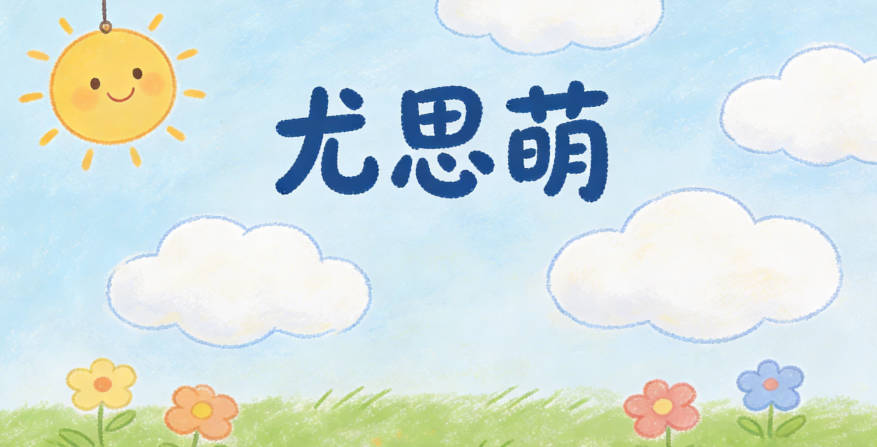 尤思萌，思是思考探索，萌是新生活力