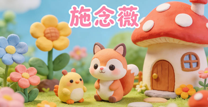 施念薇，念代表心思細膩，薇代表柔美高雅