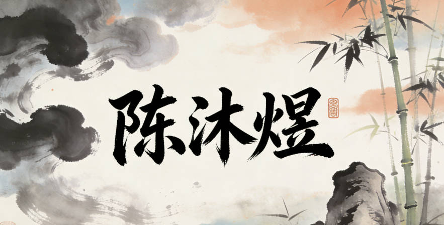 陳沐煜，沐代表潤澤（像中醫(yī)的仁心），煜代表光明（寓意未來）