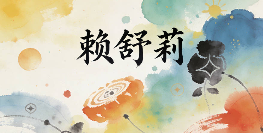 賴舒莉，舒是寬舒平和，莉是純潔美麗