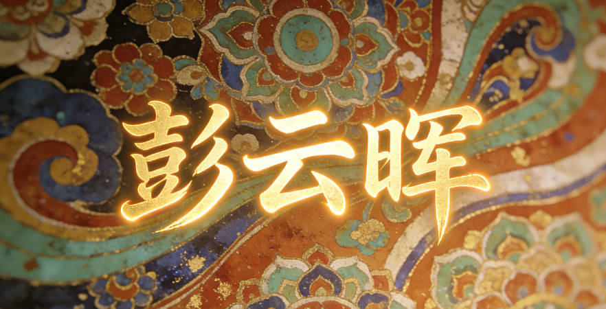 彭云暉，云是自然意境，暉是陽光