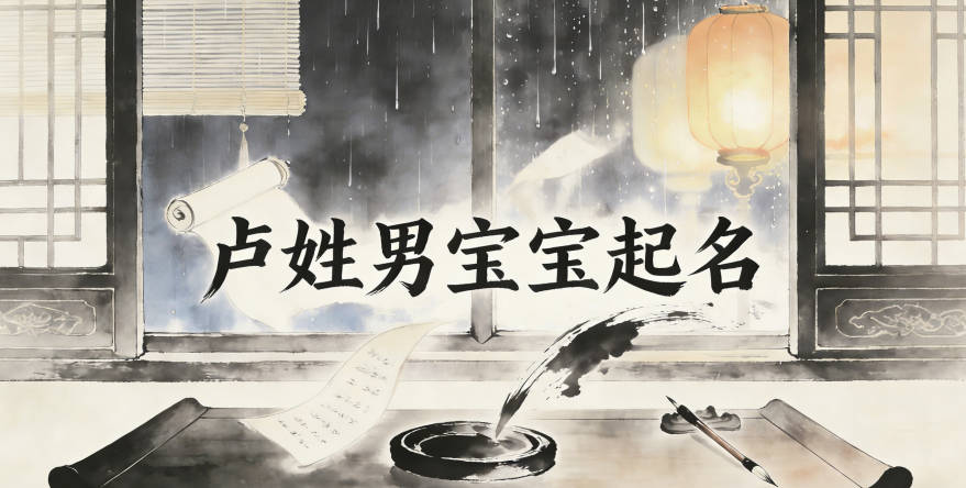 盧姓男寶寶起名寓意陽光開朗