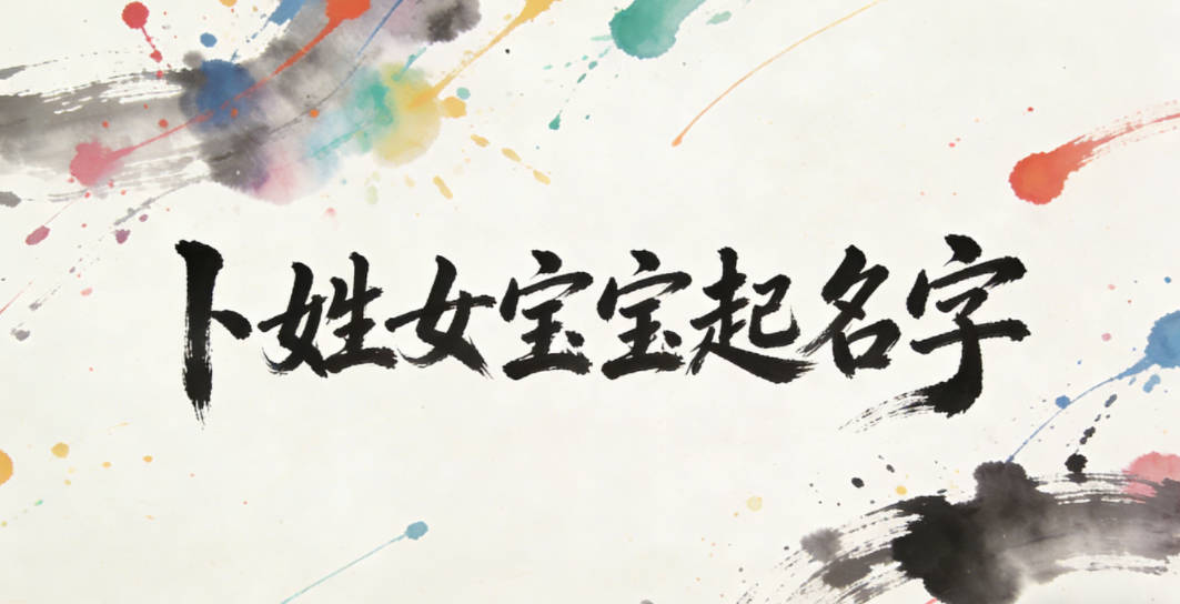 卜姓好聽順口的女孩名字