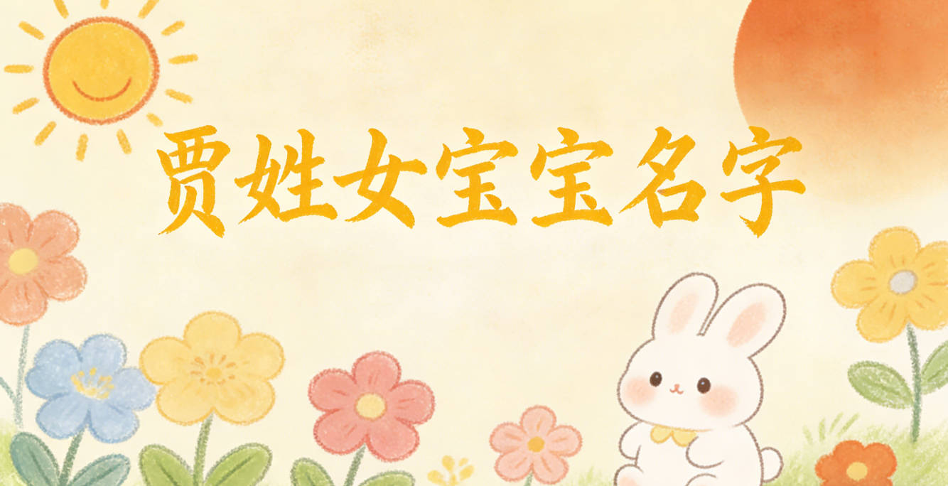 好聽又好記的賈姓女寶寶名字