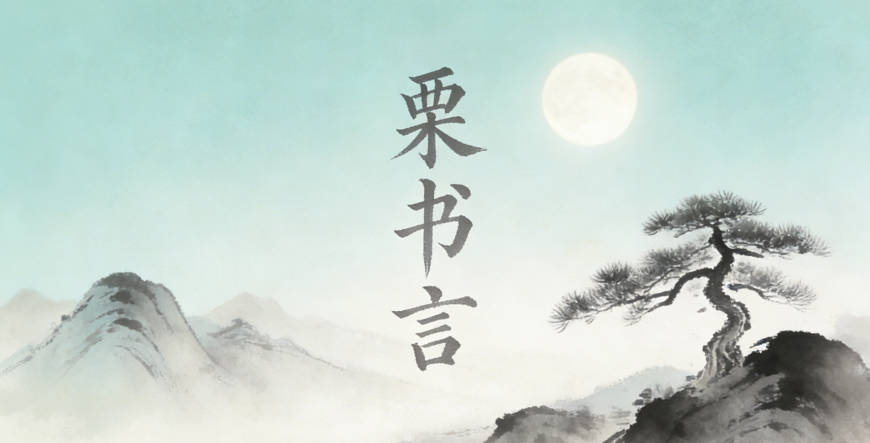 栗書言，書代表知識，言代表言傳身教