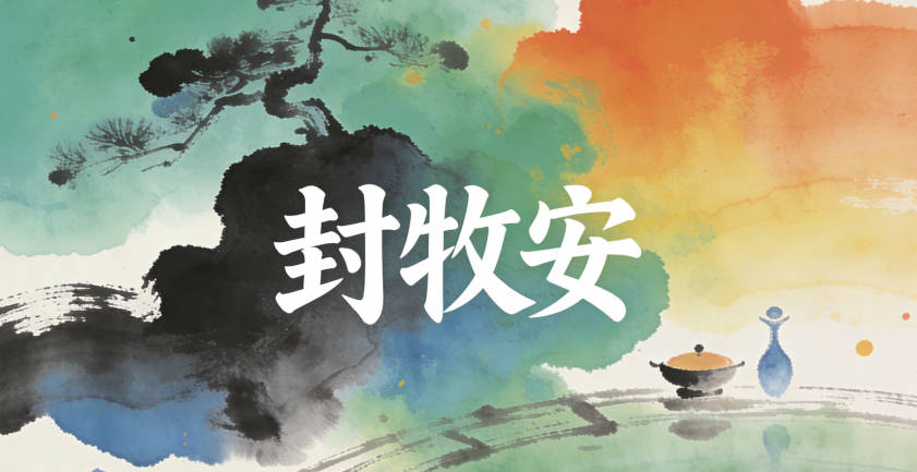 封牧安，牧代表親近自然、勤勞踏實(shí)，安代表他們追求的平和生活