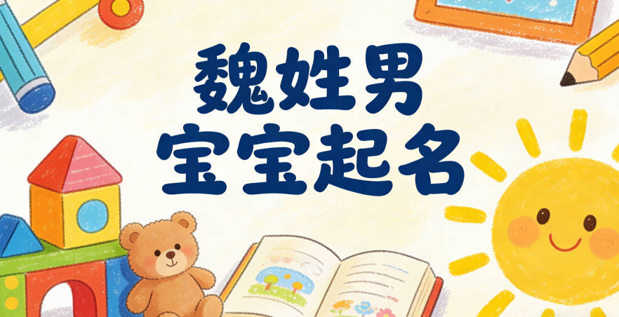 魏姓男寶寶起名寓意陽光開朗
