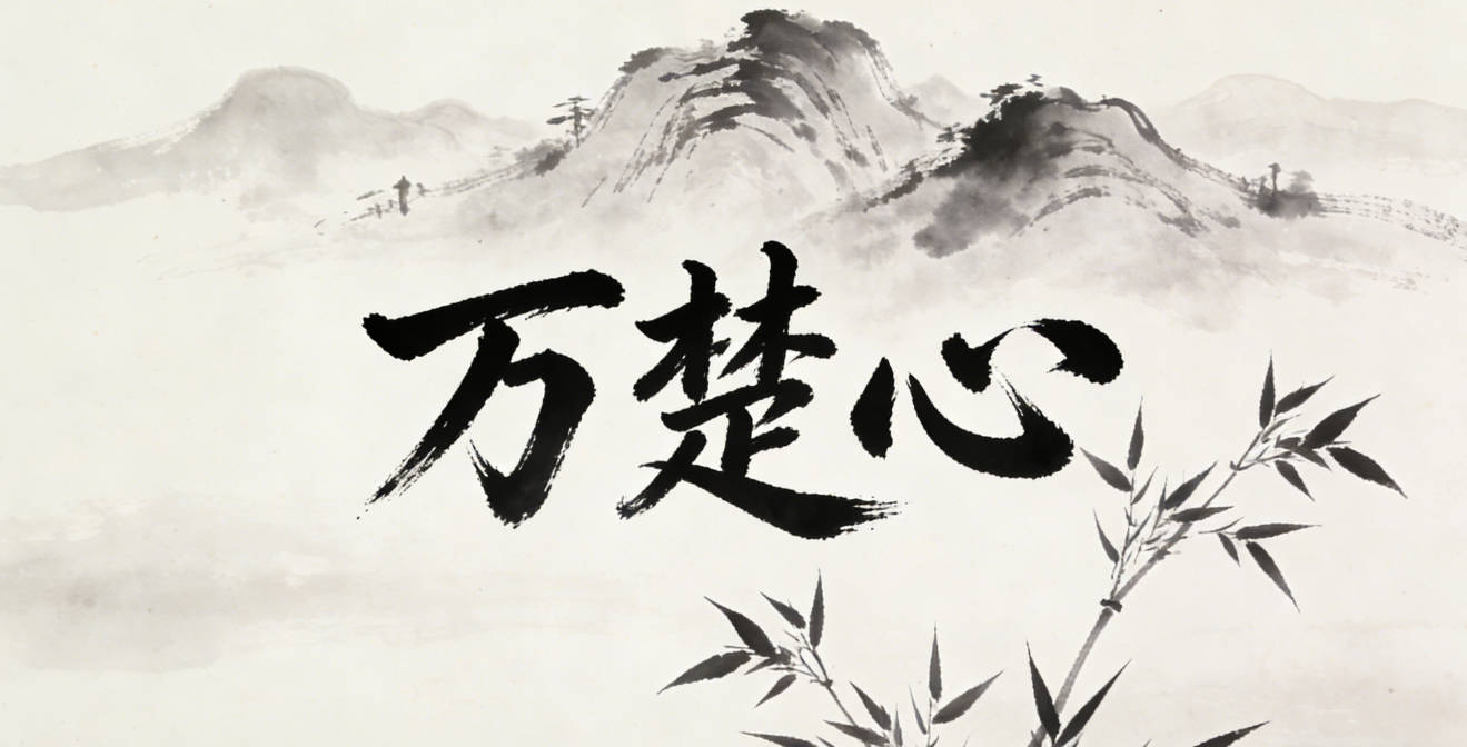 萬楚心，楚代表清晰明事理，心代表善良仁愛