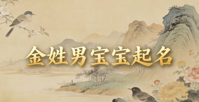 金姓男寶寶起名寓意未來有成就