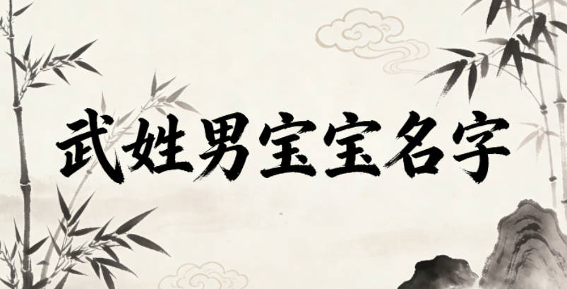 好聽又好記的武姓男寶寶名字