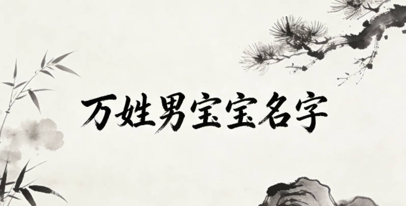 有寓意的萬姓男寶寶名字大全