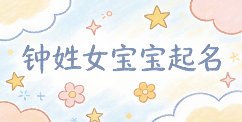 鐘姓女寶寶起名順口又好聽