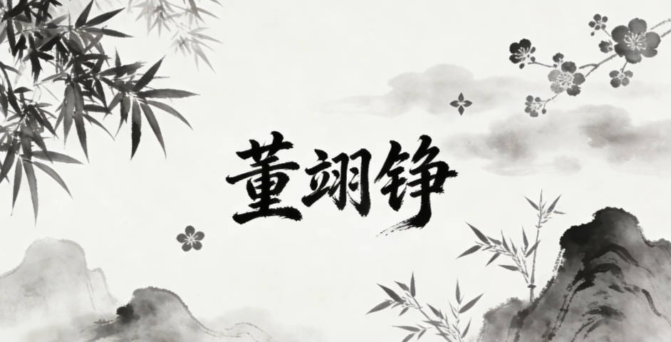 董翊錚，翊是輔助，錚是剛直